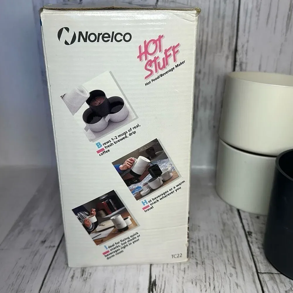 Vintage NORELCO‎ Hot Food Beverage Maker Model #TC22 1986 Works